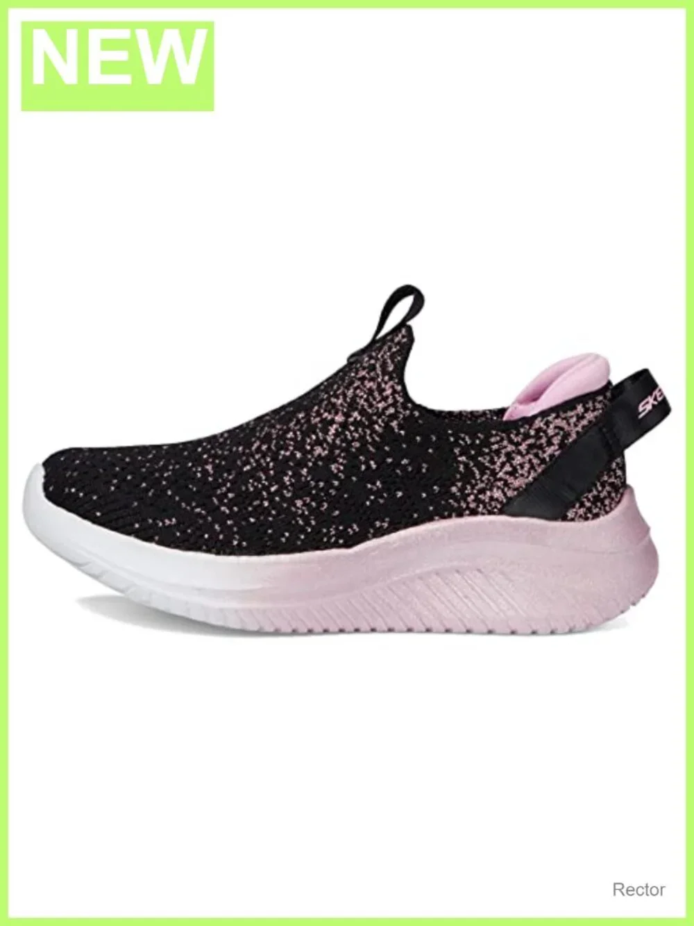 Girls Athletic Sneakers with Memory Foam Slip-On
